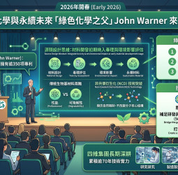 綠色化學之父訪台！四維集團攜大環淨推永續材料 打造未來塑膠新革命