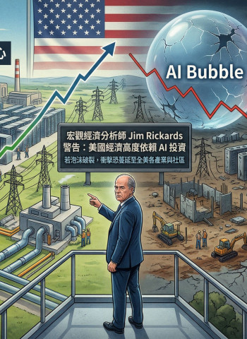 經濟學家警告：美國過度依賴AI投資  泡沫若破恐引發全面性衰退