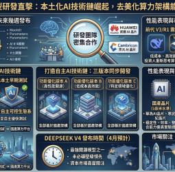 DeepSeek V4傳將採華為晶片 大陸AI算力「去輝達化」引科技巨頭跟進