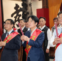 賴清德總統親赴大天后宮春祭　黃偉哲市長陪同見證宗教文化盛事