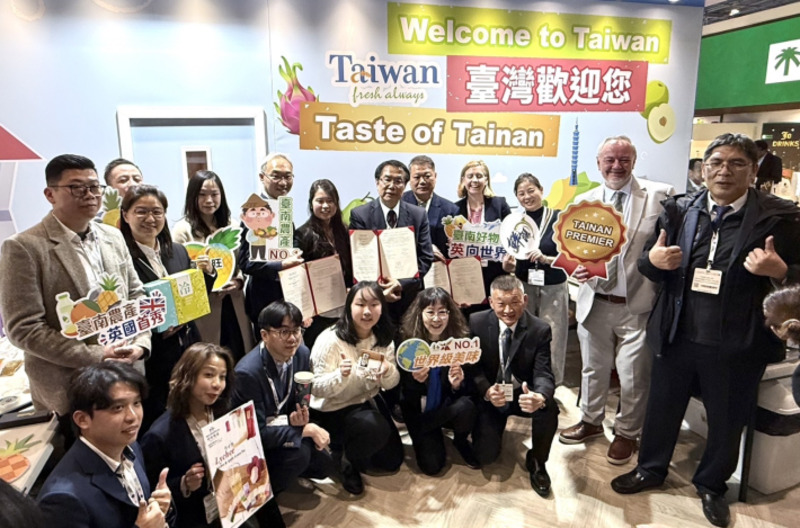 臺南市長黃偉哲領軍臺南農產前進英國國際食品飲料展　一試成主顧商機飆升