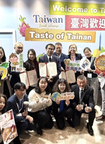 臺南市長黃偉哲領軍臺南農產前進英國國際食品飲料展　一試成主顧商機飆升