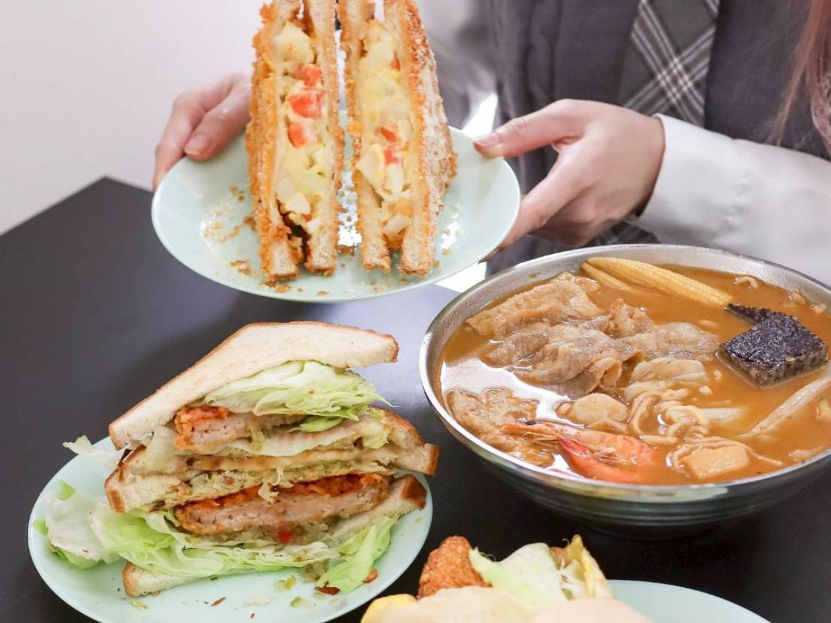 竹北三民路早午晚餐推薦 慢火熱煎鐵板奶油吐司 外帶團購都方便