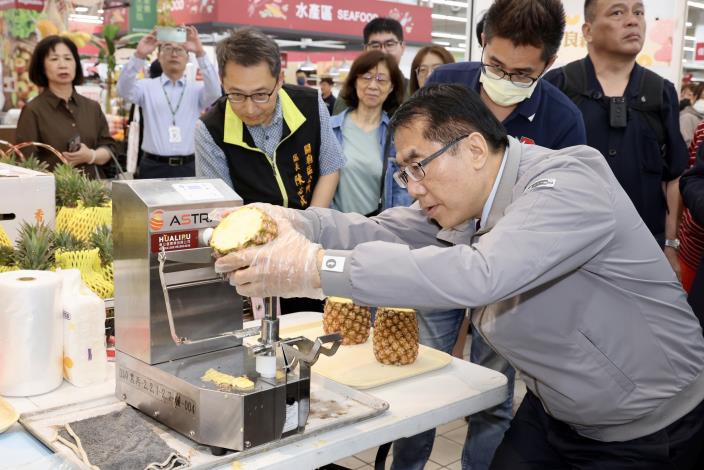 臺南鳳梨年產量預估增5% 黃偉哲市長：臺南市府辦理23場國內外拓銷強化產銷調節