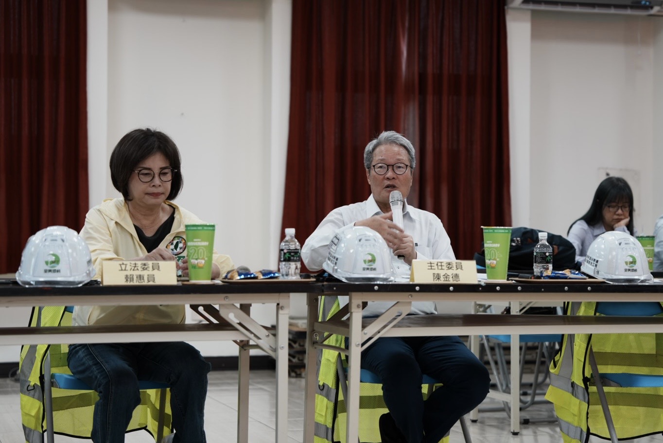 行政院動員全國防汛整備　公共工程委員會主委陳金德視察學甲M幹線工程進度