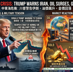 川普對伊朗發最後通牒 油價飆破110美元、金價跌破4610美元