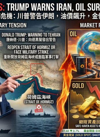 川普對伊朗發最後通牒 油價飆破110美元、金價跌破4610美元