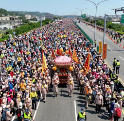 白沙屯媽祖46萬人創新高！4/14進台中 交通管制一次看