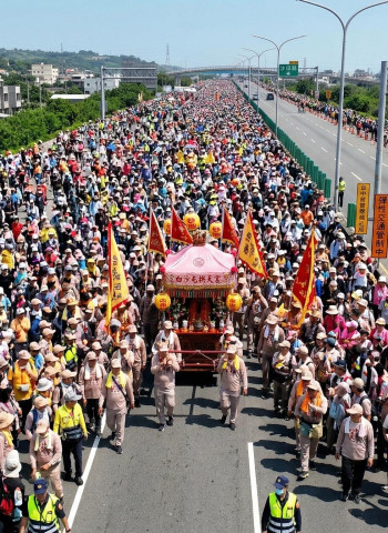 白沙屯媽祖46萬人創新高！4/14進台中 交通管制一次看