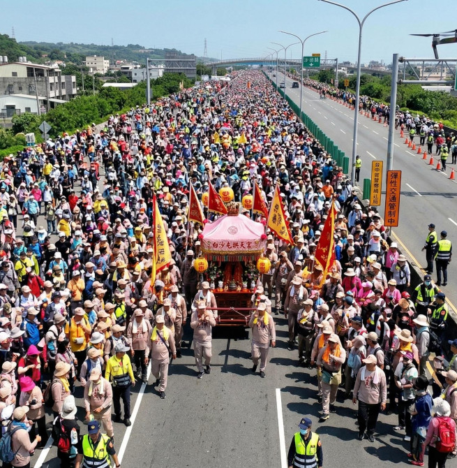 白沙屯媽祖46萬人創新高！4/14進台中 交通管制一次看