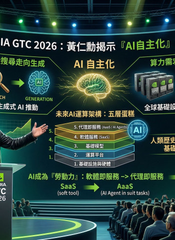 黃仁勳：AI正在重塑全球基礎建設 人類史上最大工程展開