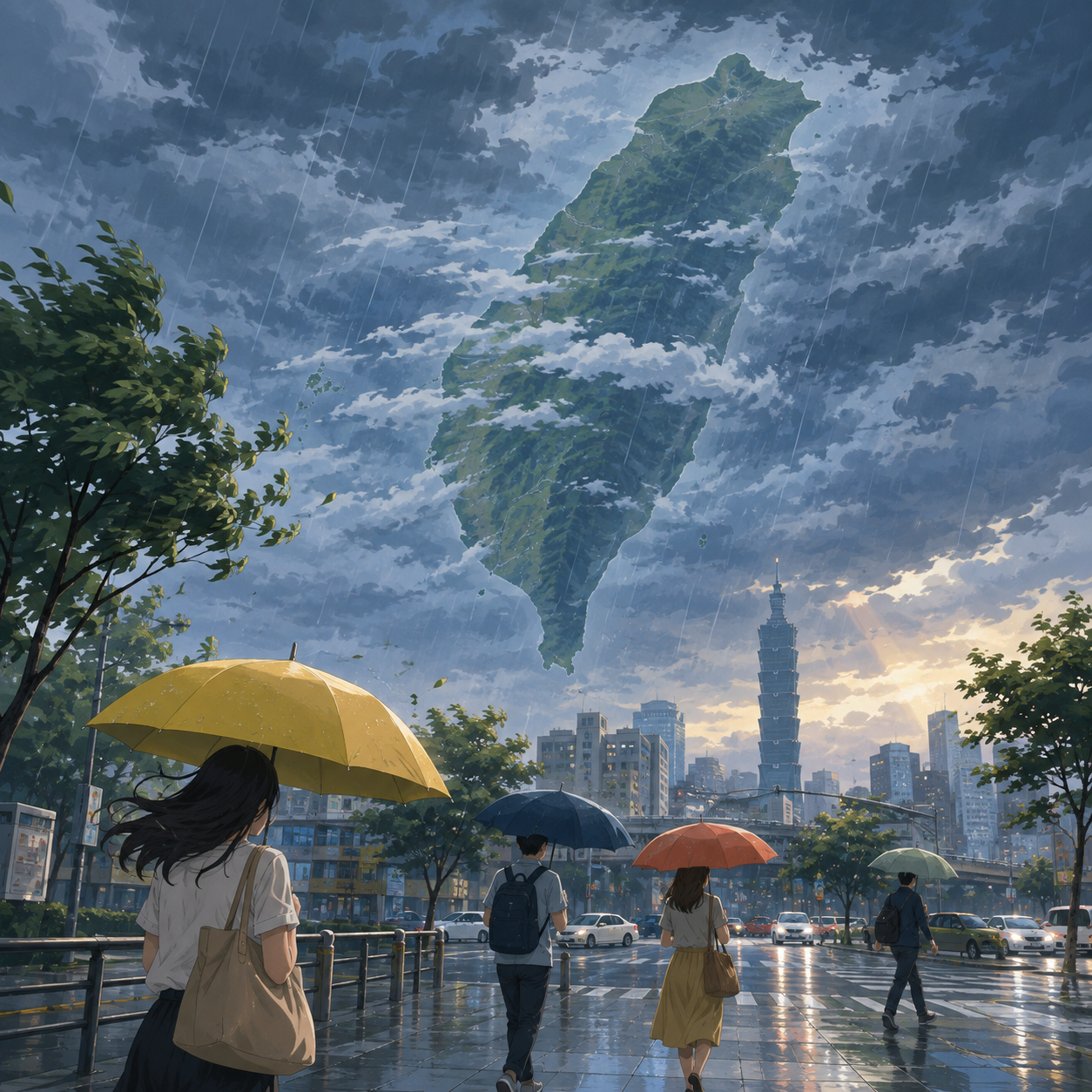 低壓帶接手台灣天氣！8月19日至21日雨勢最明顯　外出記得帶傘