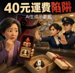 40元運費變300萬損失！免費吊飾藏詐騙陷阱　婦人再匯200萬前獲救