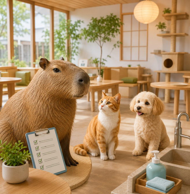 日本首次全面調查動物咖啡館！水豚、貓狗互動場所將查衛生與動物福利