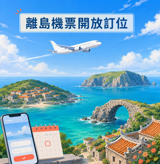 光復節連假離島機票8月24日開放訂位！逾8.7萬個座位、退票規定一次看