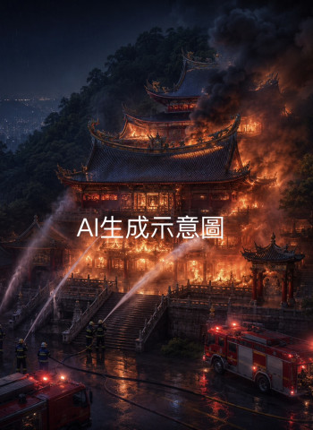 木柵指南宮凌霄寶殿大火！延燒逾3小時撲滅　60年建築嚴重受損