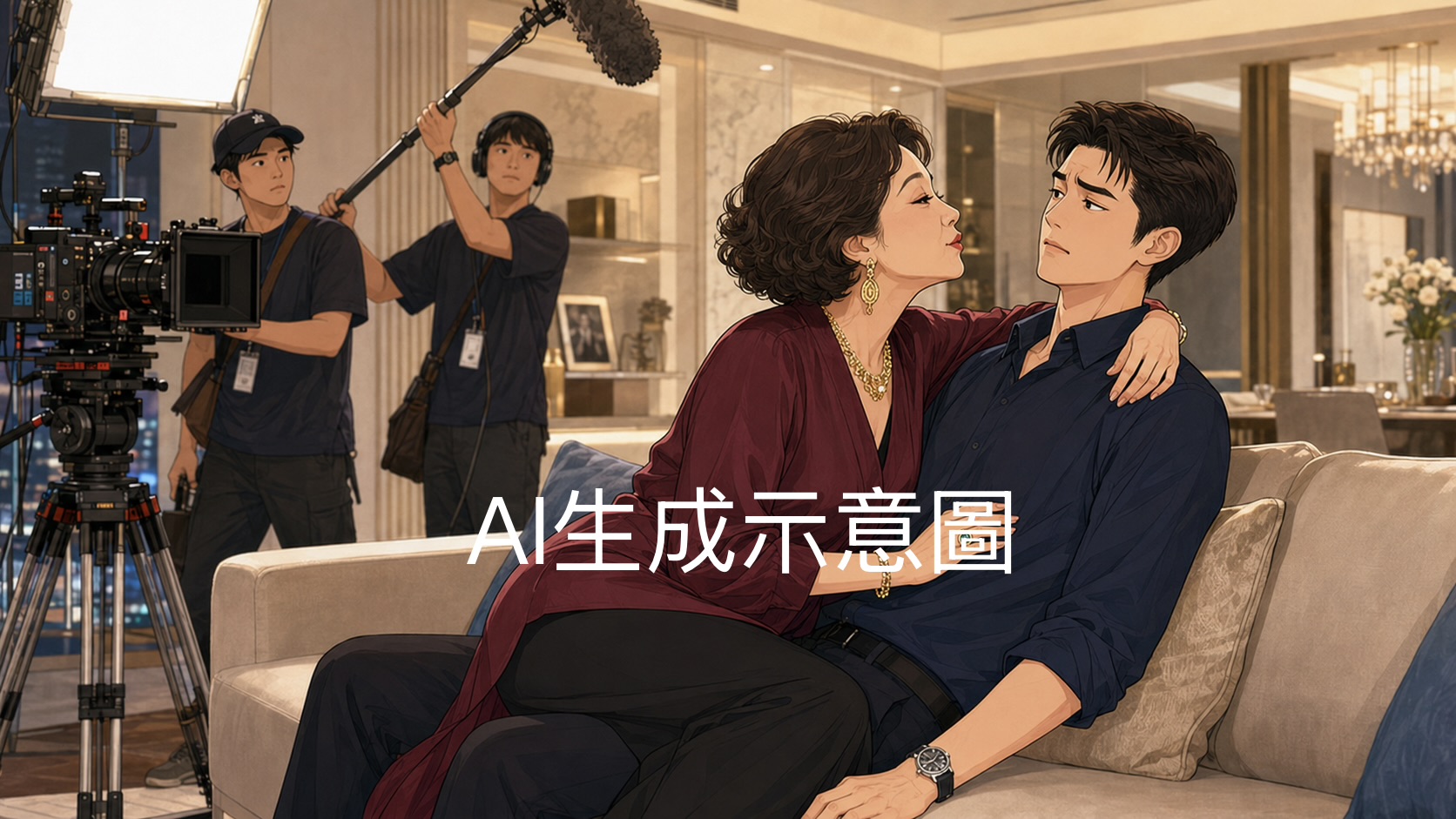 中國短劇爆投資人自任女主角！50多集安排逾60場吻戲　男演員控拍攝越界