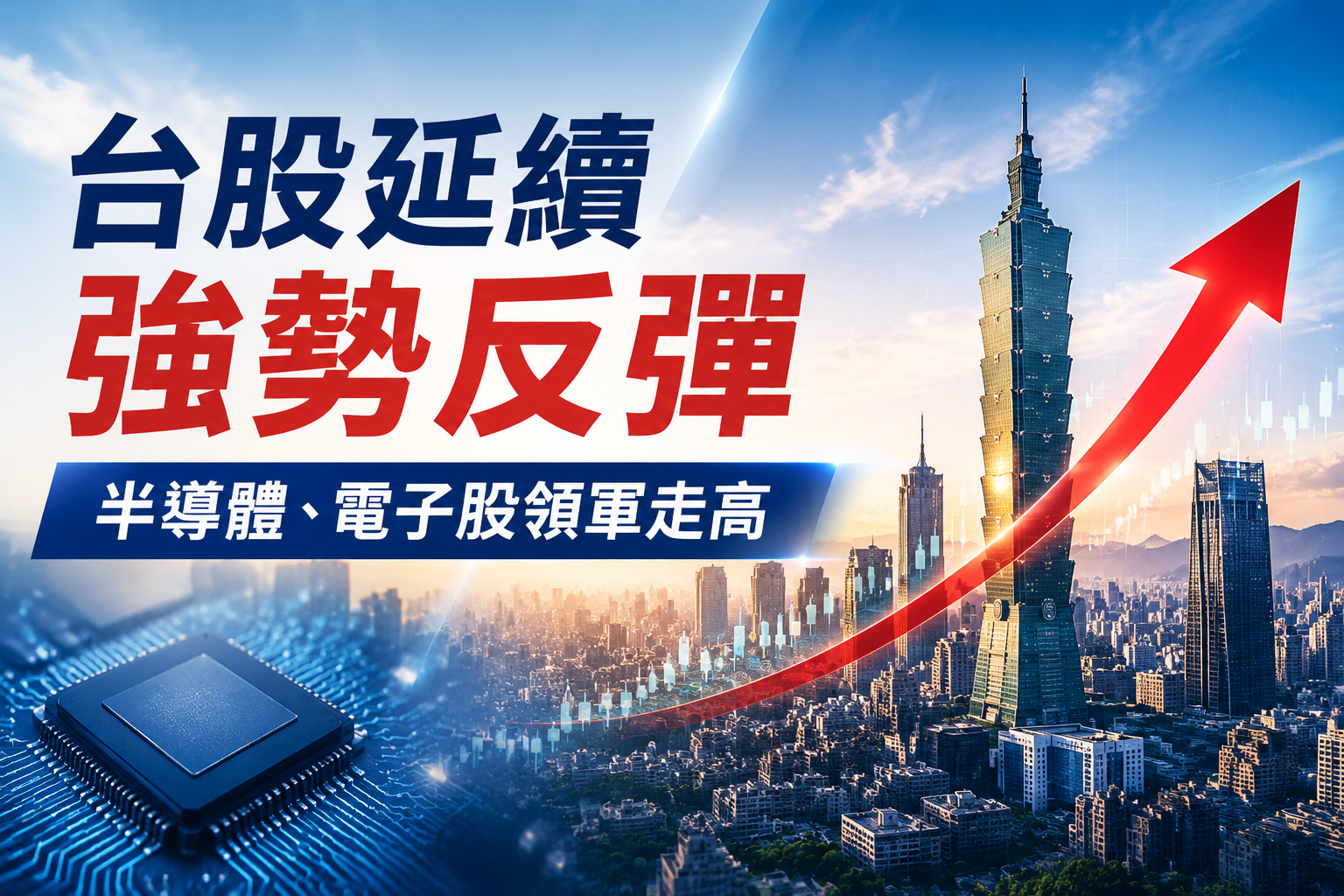 台股早盤再攻4萬3！半導體領軍續強　電子股買盤延燒、反彈力道擴大