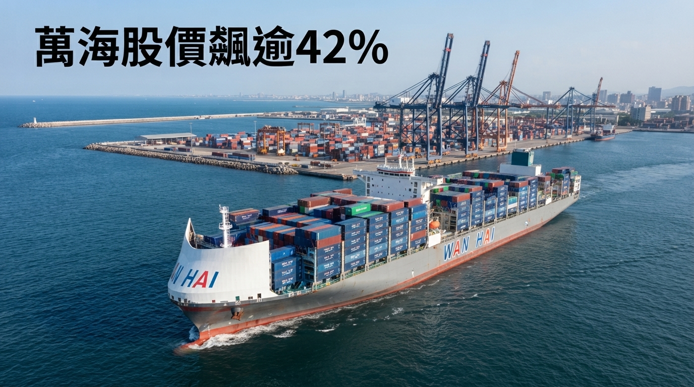 萬海6天股價飆逾42%遭列注意股　7月EPS 2.17元揭開貨櫃航運強勢行情