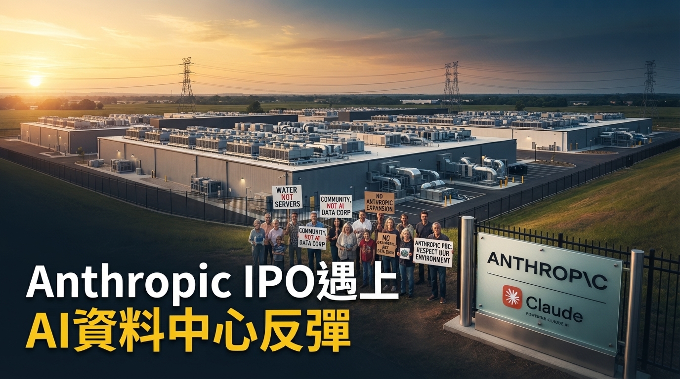 Anthropic擬IPO遇新風險！美國AI資料中心反彈升溫，2兆美元估值面臨基礎建設考驗