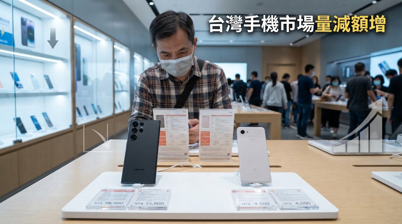 2026台灣手機市場「量減額增」　上半年251萬台揭露換機潮轉向，蘋果三星成最大贏家
