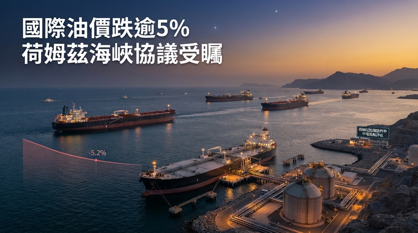 國際油價週跌逾5%　荷姆茲海峽協議傳聞降溢價，伊朗與阿曼協商牽動全球能源市場