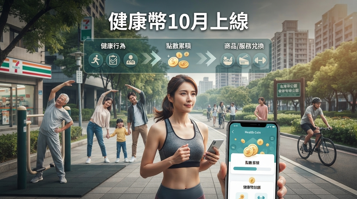 健康幣10月上路！賴清德推全民健康獎勵　健檢、癌篩、疫苗變點數，點數經濟能改變台灣健康習慣嗎？