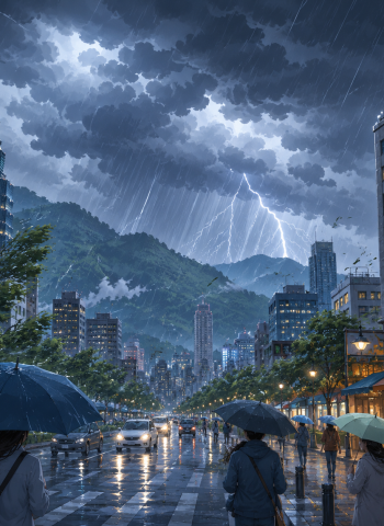低壓帶影響全台天氣！新北、宜蘭防局部大雨　多地留意雷雨強風