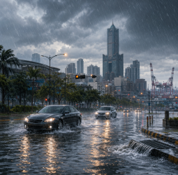 高雄雨量達大豪雨等級！新興區24小時累積350毫米　多區傳積淹水災情