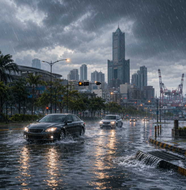 高雄雨量達大豪雨等級！新興區24小時累積350毫米　多區傳積淹水災情
