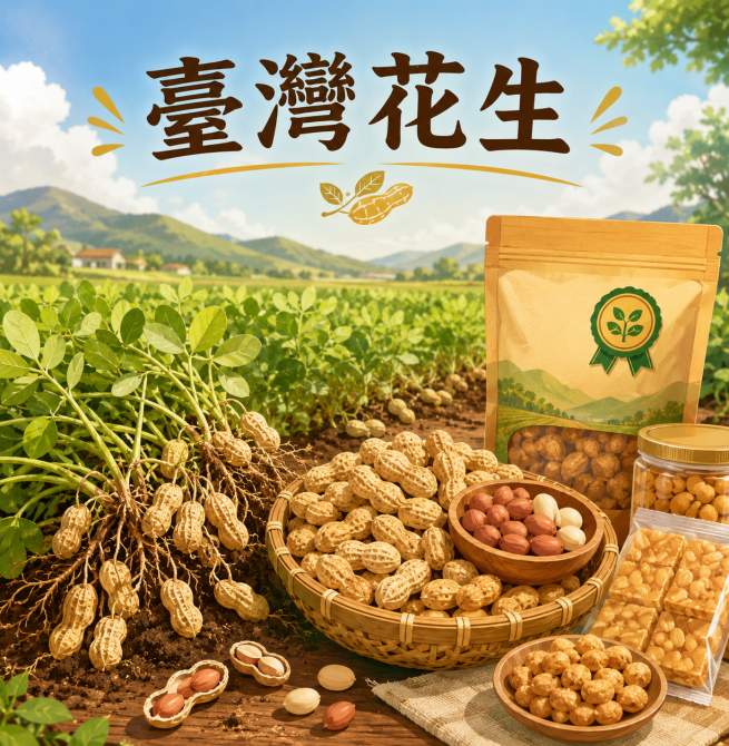 「臺灣花生標章」正式公布！國產原料須達100％　花生糖、調味花生都能申請