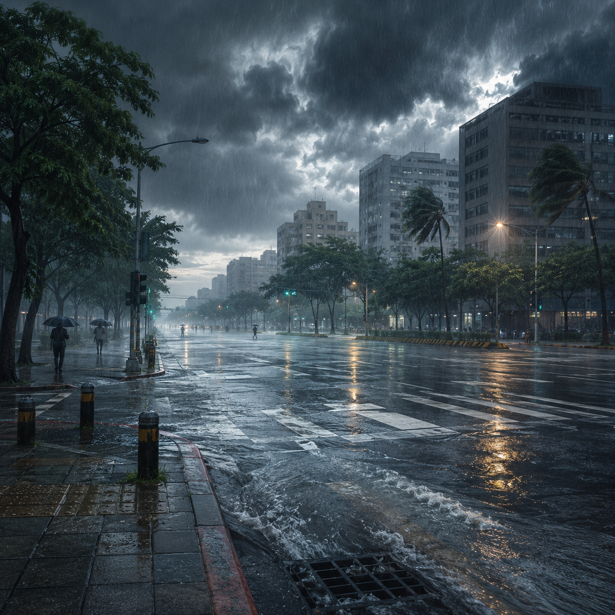 豪雨衝擊南台灣！6縣市停班停課　沙德爾後續動向受關注