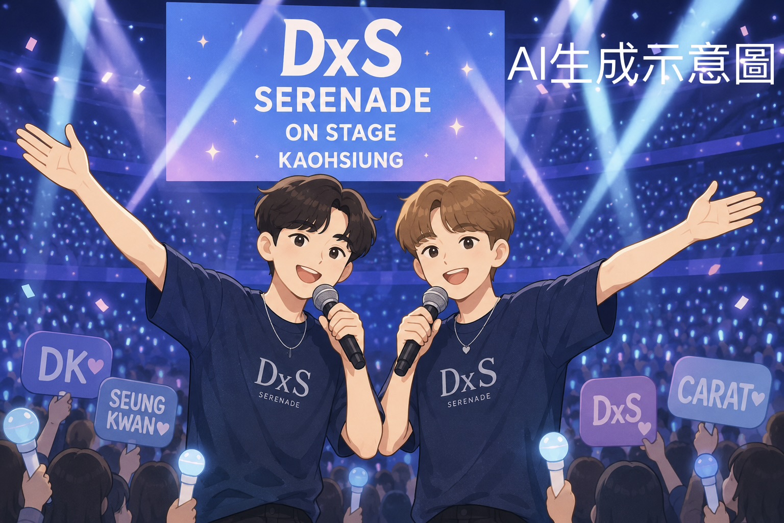 SEVENTEEN小分隊DxS高雄連唱3天！DK、勝寬《SERENADE》巡演吸引CARAT朝聖