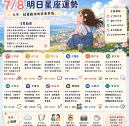 2026年7月8日 明日星座運勢 換個角度，也許答案就在眼前