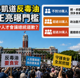 725凱道反毒油集會將登場　郭正亮：若逾30萬人「總統也要道歉」