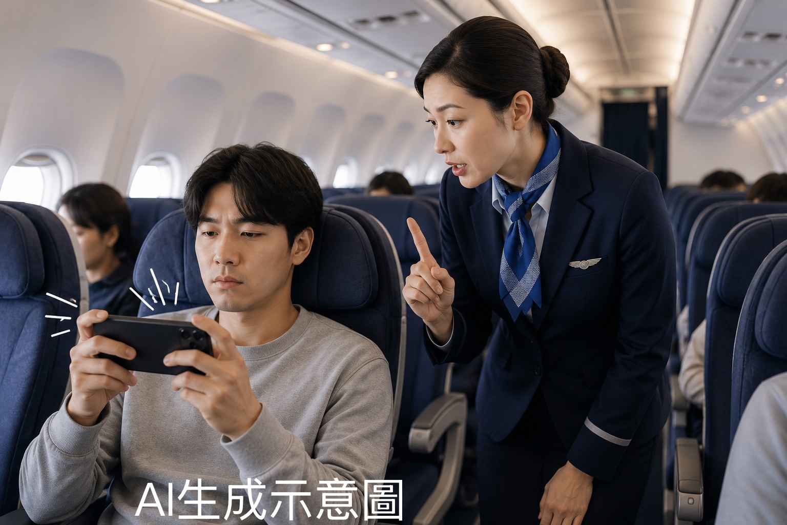 聯合航空新規上路！機上播放影音未戴耳機　拒配合恐遭拒載、請下飛機