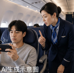 聯合航空新規上路！機上播放影音未戴耳機　拒配合恐遭拒載、請下飛機