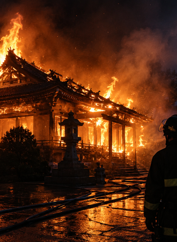 不滿修行太累！日本28歲見習僧涉縱火　600多年古寺遭焚毀