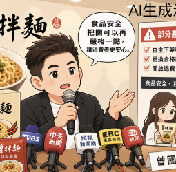 曾拌麵捲問題油品風波！曾國城首度露面回應：把關可以再嚴格一點