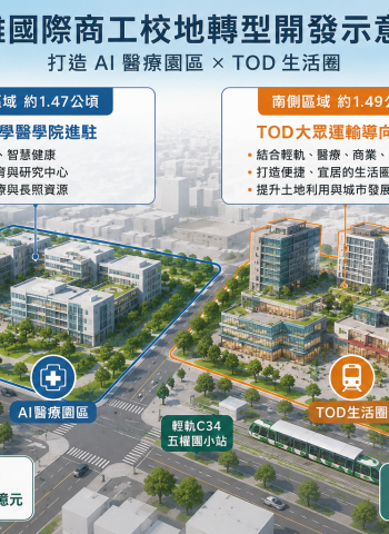 高雄74年老牌職校走入歷史　國際商工校地轉型AI醫療園區、招商拚百億投資