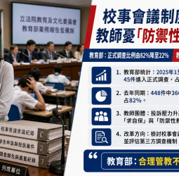 《鐵拳教育》掀教權討論 教師團體批校事會議助長「防禦性教學」