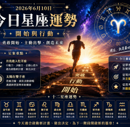 2026年6月10日 明日星座運勢  重新點燃行動力，準備迎接下一個新開始