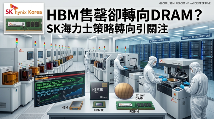 SK海力士HBM產能售罄卻放慢HBM4布局？韓媒揭DRAM短缺推升獲利、記憶體市場版圖生變