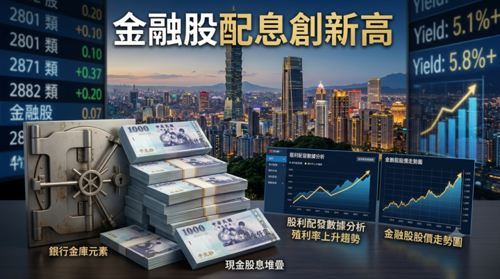 2026臺灣金融股配息創新高3,422億元 中信金殖利率稱冠 富邦金全現金策略成市場焦點