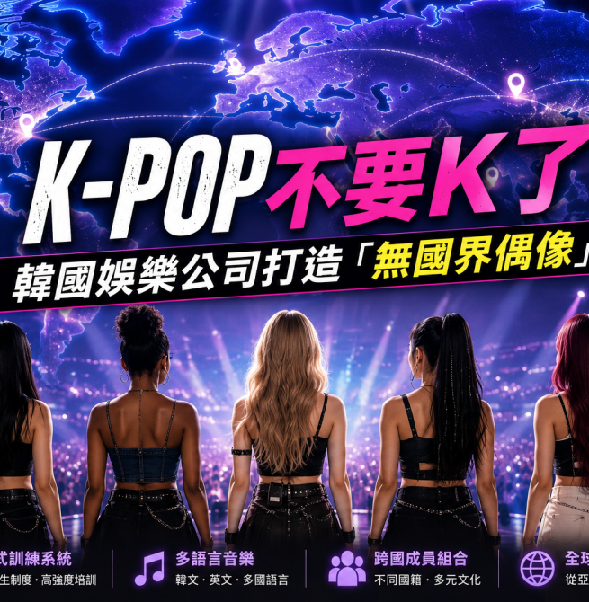 K-pop不只輸出音樂！韓國娛樂巨頭瞄準全球市場，「無國界偶像」成新戰場