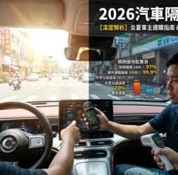 2026汽車隔熱紙推薦｜台灣市場十大隔熱紙品牌排行與選購指南一次看  奈米陶瓷成主流關鍵