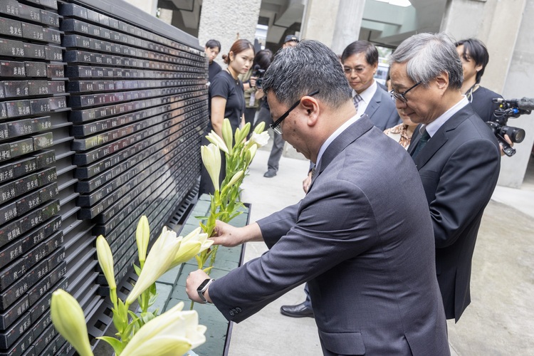 出席「519白色恐怖記憶日」典禮　林明昕政委：銘記歷史傷痛　感謝前輩守護民主火種