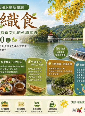 臺南虎頭埤推永續低碳旅遊「虎埤．織食」結合生態導覽與在地飲食體驗