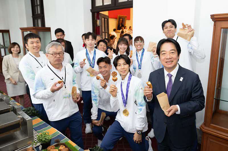 賴清德接見亞運代表團　肯定臺灣健兒拚戰：站上國際舞台就是國家驕傲
