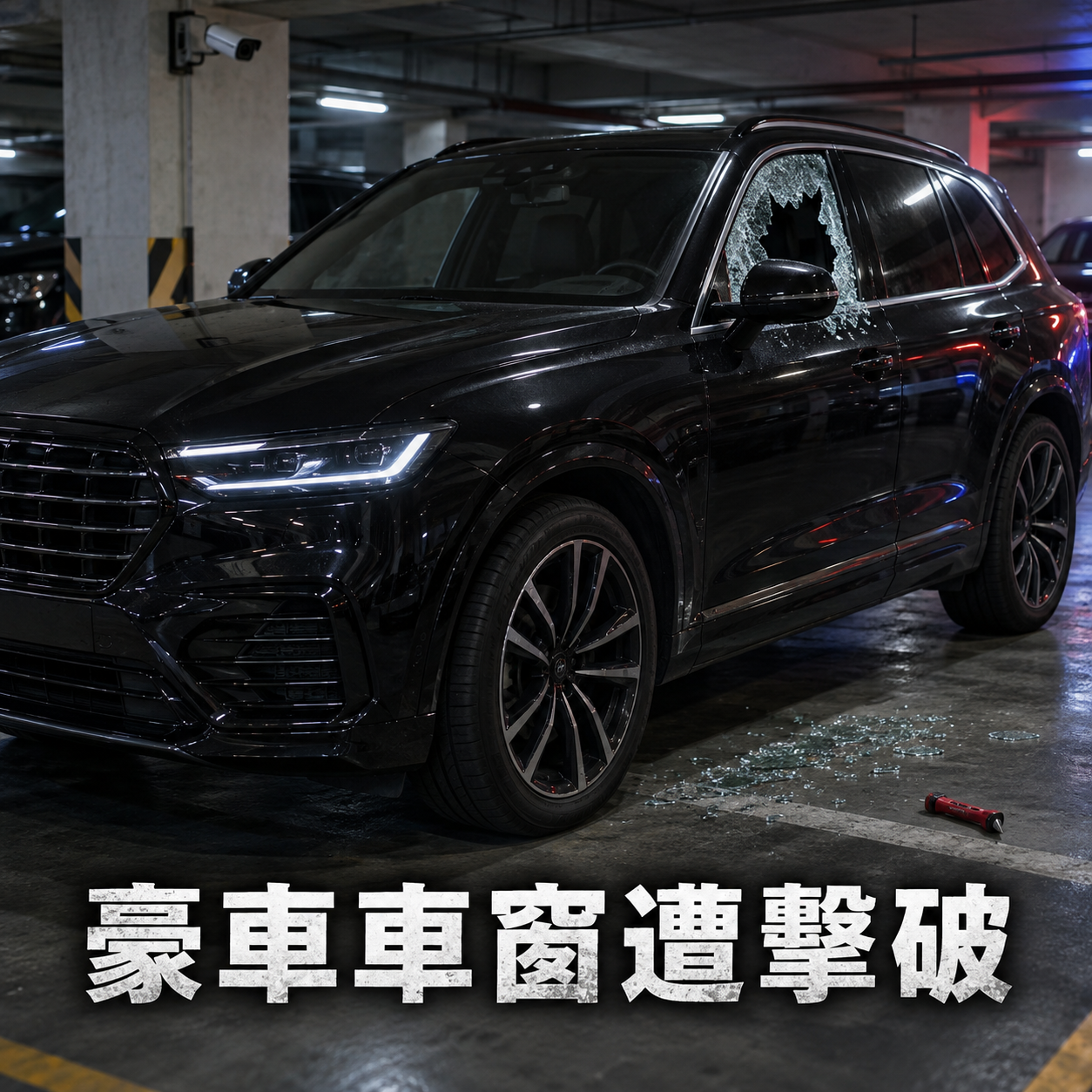 500萬保時捷停私人停車場遭破窗　嫌犯辯「測試新買擊破器」